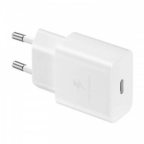 Φορτιστής Ταξιδίου Ταχείας Φόρτισης Samsung EP-T1510 15W PD με Έξοδο USB C 3A & Καλώδιο USB C Λευκό