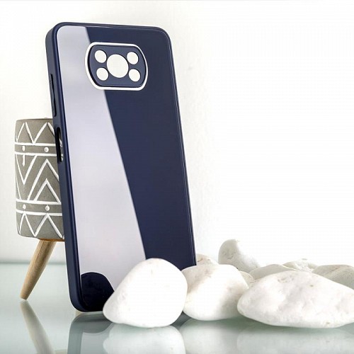 Θήκη TPU & Glass inos Apple iPhone 12 Pro Max CamGuard Σκούρο Μπλε