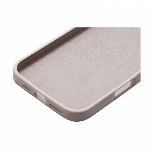 Θήκη Liquid Silicon inos Apple iPhone 16 Pro 5G Velvet Ανοιχτό Γκρι