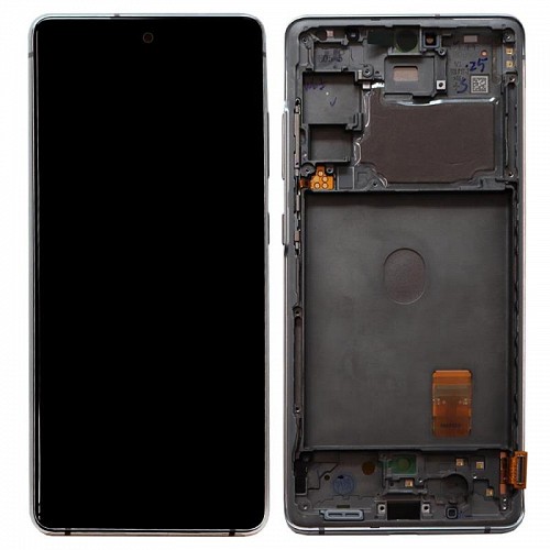 Οθόνη με Touch Screen & Μπροστινή Πρόσοψη Samsung G780F Galaxy S20 FE/ G781B Galaxy S20 FE 5G Λευκό (Original)