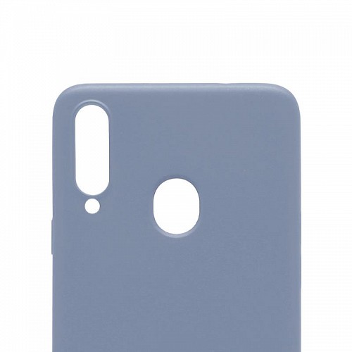 Θήκη Liquid Silicon inos Samsung A207F Galaxy A20s L-Cover Γκρι-Μπλε