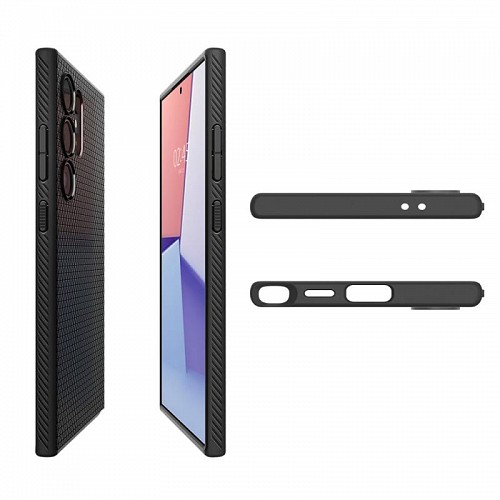 Θήκη Soft TPU Spigen Liquid Air Samsung S928B Galaxy S24 Ultra 5G Μαύρο
