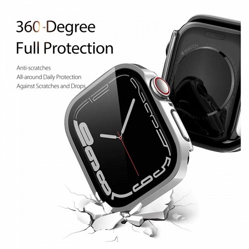 Θήκη PC Dux Ducis Hamo Metallic Apple Watch 10 42mm Ασημί