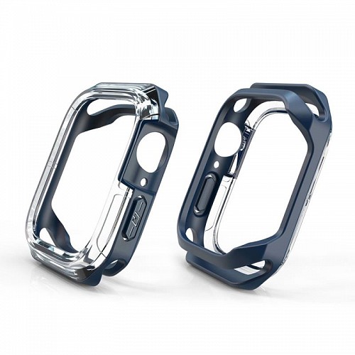 Θήκη TPU & PC Devia Sport Apple Watch 7/ 8 (45mm) Shock Proof Σκούρο Μπλε