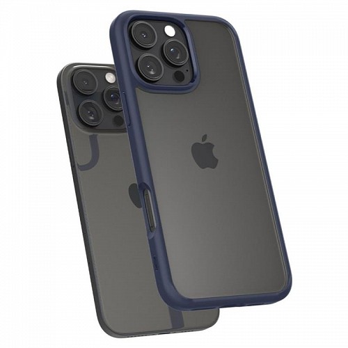 Θήκη TPU & PC Spigen Ultra Hybrid Apple iPhone 16 Pro Σκούρο Μπλε