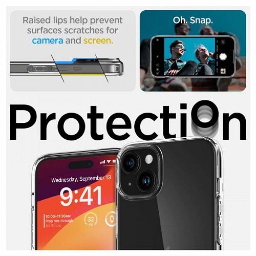 Θήκη TPU Spigen Liquid Crystal Apple iPhone 15 Pro Max Διάφανο