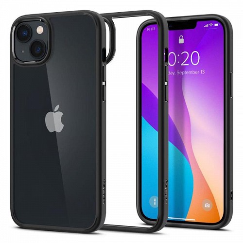 Θήκη TPU & PC Spigen Ultra Hybrid Apple iPhone 14 Plus Διάφανο-Μαύρο