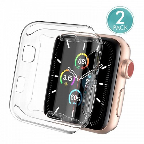 Θήκη TPU Ahastyle WA05 Premium Apple Watch 1/ 2/ 3 38mm Διάφανο (2 τεμ.)