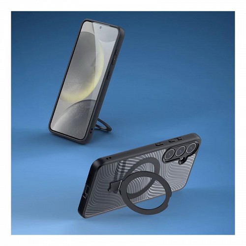 Θήκη TPU & PC Dux Ducis Aimo Magnetic MagSafe με Stand Samsung S921B Galaxy S24 5G Μαύρο