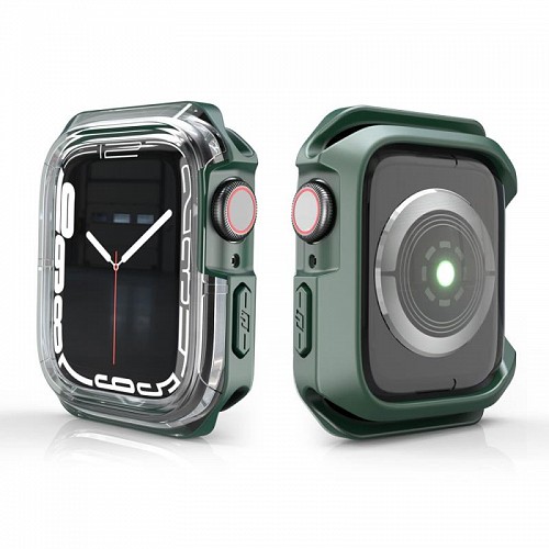 Θήκη TPU & PC Devia Sport Apple Watch 7/ 8 (41mm) Shock Proof Πράσινο