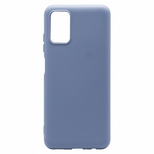 Θήκη Liquid Silicon inos Samsung A037F Galaxy A03s L-Cover Γκρι-Μπλε