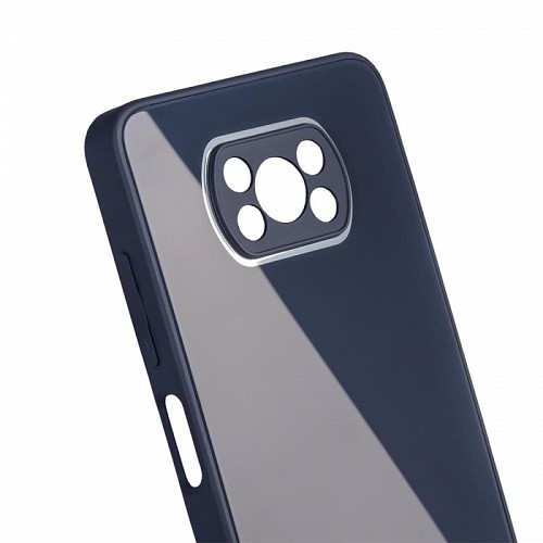Θήκη TPU & Glass inos Samsung A326B Galaxy A32 5G CamGuard Σκούρο Μπλε