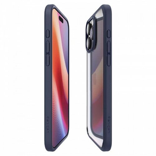 Θήκη TPU & PC Spigen Ultra Hybrid Apple iPhone 16 Pro Σκούρο Μπλε