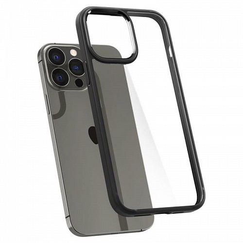 Θήκη TPU & PC Spigen Ultra Hybrid Apple iPhone 13 Pro Max Διάφανο-Μαύρο