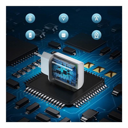 Φορτιστής Ταξιδίου Ταχείας Φόρτισης Choetech Q5004-V5 με Έξοδο USB C PD 20W Λευκό