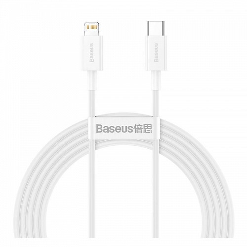 Καλώδιο Σύνδεσης USB 2.0 Baseus Superior Series USB C σε Lightning 20W 1m Λευκό