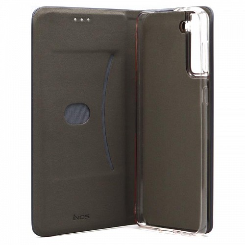 Θήκη Flip Book inos Samsung G996B Galaxy S21 Plus 5G Curved S-Folio Γκρι