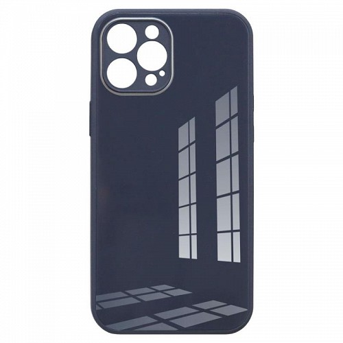 Θήκη TPU & Glass inos Apple iPhone 12 Pro Max CamGuard Σκούρο Μπλε