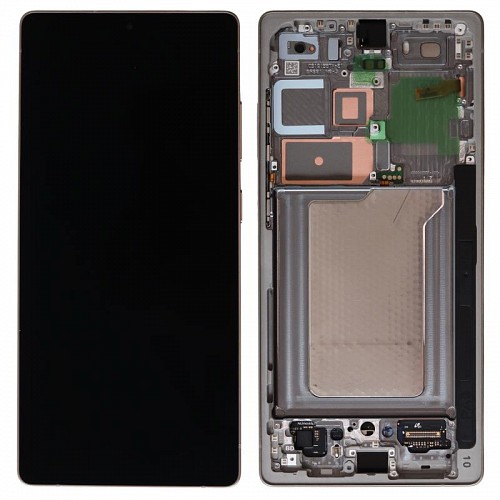 Οθόνη με Touch Screen & Μπροστινή Πρόσοψη Samsung S938B Galaxy S25 Ultra 5G Titanium Ασημί (Original)