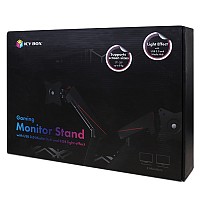 Επιτραπέζια gaming βάση στήριξης για 2 οθόνες έως 32, με 2 βραχίονες για κάθε οθόνη, για πλήρη ελευθερία κινήσεων ICY BOX IB-MSG304BL-T