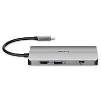 Σταθμός σύνδεσης 8 θυρών, με υποστήριξη οθόνης ανάλυσης ως 4Κ και με πολλαπλές λειτουργίες για laptop και PC, από μία μόνο σύνδεση SuperSpeed USB 3.0 Type-C D-LINK DUB-M810