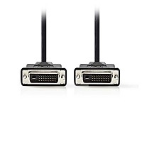 Καλώδιο DVI-D Dual αρσ. - DVI-D Dual αρσ., 2m σε συσκευασία blister NEDIS CCGB32000BK20