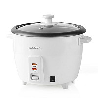 Βραστήρας ρυζιού 0,6L, σε λευκό χρώμα NEDIS KARC06WT
