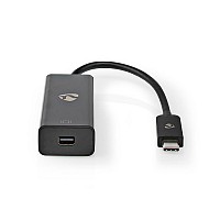 Μετατροπέας USB 3.2 Gen 2x1 Type-C αρσ. - Mini DisplayPort, με ενσωματωμένο καλώδιο 0.20m NEDIS CCGP64452BK02