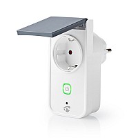 Wi-Fi Smart Plug εξωτερικού χώρου, 16Α, με μετρητή κατανάλωσης ενέργειας NEDIS WIFIPO120FWT