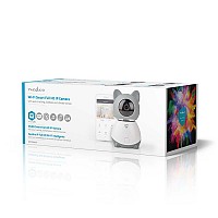 WiFi Smart IP camera Full HD 1080p, με λειτουργία Pan tilt και αισθητήρα θερμοκρασίας & υγρασίας NEDIS WIFICI30CGY