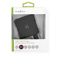 Universal φορτιστής με 2 εξόδους USB-A & USB-C, 3.0A, σε μαύρο χρώμα NEDIS WCPD45W100BK