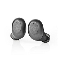 Bluetooth ακουστικά handsfree με θήκη φόρτισης, σε γκρι χρώμα NEDIS HPBT5056GY