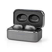 Bluetooth ακουστικά handsfree με θήκη φόρτισης, σε γκρι χρώμα NEDIS HPBT5056GY