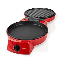 Παρασκευαστής πίτσας 30cm, 1800W NEDIS FCPM100FRD