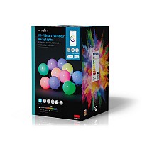 Wi-Fi smart διακοσμητική ταινία φωτισμού με 10 έγχρωμες λυχνίες LED, μήκους 9 μέτρων NEDIS WIFILP03C10