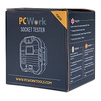 Τέστερ μπρίζας (socket tester) με ψηφιακή οθόνη PCWork PCW06B
