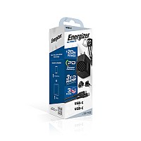 Universal φορτιστής με 1 θύρα USB Type-C και power delivery 20W και premium αποσπώμενο καλώδιο, σε μαύρο χρώμα ENERGIZER A20MUC