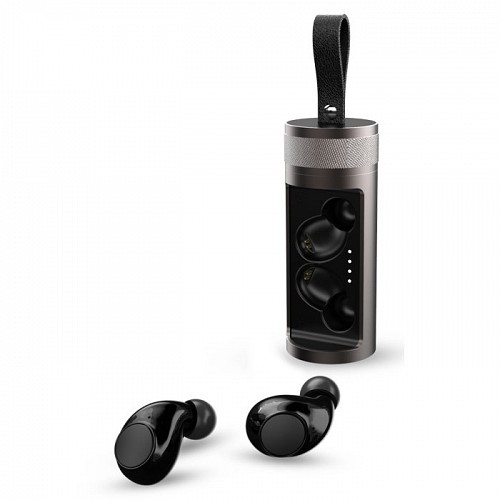Bluetooth TWS ακουστικά με αλουμινένια θήκη φόρτισης NOD SOUNDTUBE