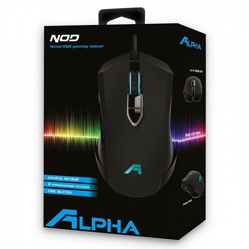 Ενσύρματο RGB Gaming mouse με λογισμικό για custom setup και ανάλυση έως 4000DPI NOD ALPHA