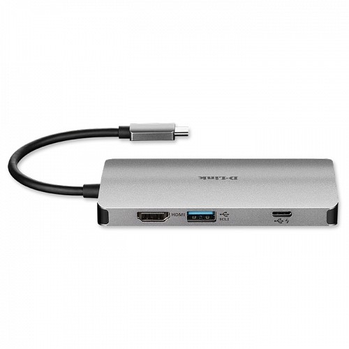 Σταθμός σύνδεσης 8 θυρών, με υποστήριξη οθόνης ανάλυσης ως 4Κ και με πολλαπλές λειτουργίες για laptop και PC, από μία μόνο σύνδεση SuperSpeed USB 3.0 Type-C D-LINK DUB-M810