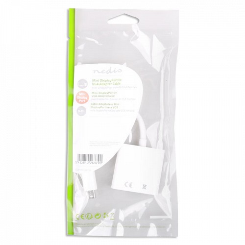 Καλώδιο - αντάπτορας mini DisplayPort αρσ.- VGA θηλ NEDIS CCGP37850WT02
