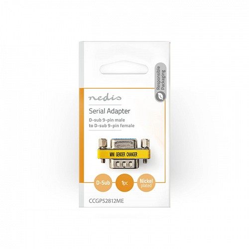 Αντάπτορας D-Sub 9pin αρσ. - D-Sub 9pin θηλ NEDIS CCGP52812ME