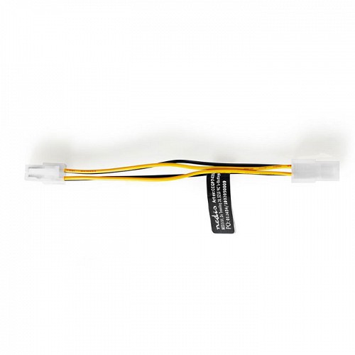 Καλώδιο προέκτασης τροφοδοσίας ATX-12V 4pin αρσ. σε ATX-12V 4pin θηλ. 0.15m  NEDIS CCGP74310VA015