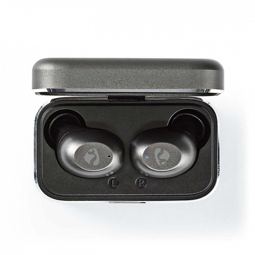 Bluetooth ακουστικά handsfree με θήκη φόρτισης, σε γκρι χρώμα NEDIS HPBT5056GY