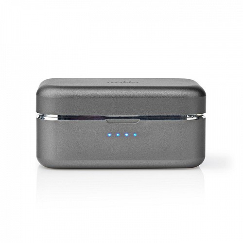 Bluetooth ακουστικά handsfree με θήκη φόρτισης, σε γκρι χρώμα NEDIS HPBT5056GY