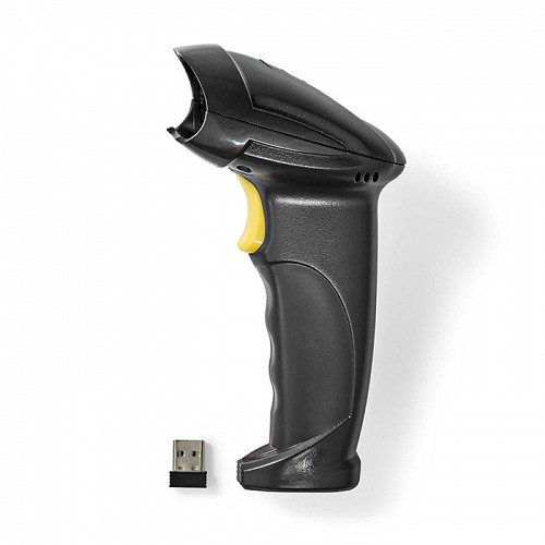 Ασύρματος σαρωτής barcode USB υψηλής ακρίβειας, σε μαύρο χρώμα NEDIS BSCNW1D100BK