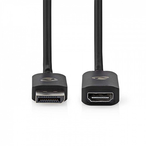 Καλώδιο DisplayPort αρσ. σε HDMI θηλ., 0.20m NEDIS CCGP37108BK02