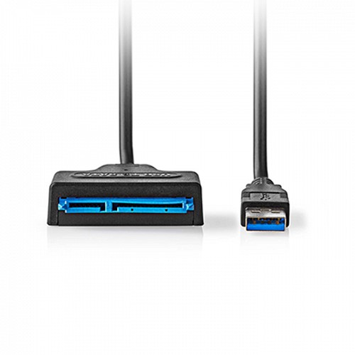 Καλώδιο - αντάπτορας USB 3.2 Gen 1x1 Type Α αρσ. - SATA 22-pin, για τη σύνδεση σκληρών δίσκων HDD / SSD 2.5, 0.30m NEDIS CCGB75100BK05