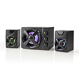 Στερεοφωνικά ηχεία gaming 2.1 με φωτισμό LED, 33W NEDIS GSPR31021BK