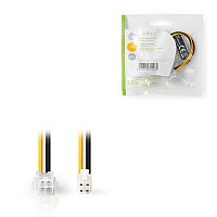 Καλώδιο προέκτασης τροφοδοσίας ATX-12V 4pin αρσ. σε ATX-12V 4pin θηλ. 0.15m  NEDIS CCGP74310VA015